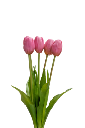Kunstig Tulipanbukett Real Touch Lilla 40 cm