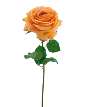 Kunstig blomst Crystal touch fuktighetsgivende rose Real Touch oransje 43 cm