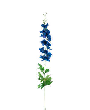 Kunstig blomst Larkspur Real Touch mørkeblå 90 cm