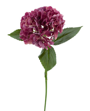 Kunstig Charlotte hortensia Real Touch Fuchsia 55 cm