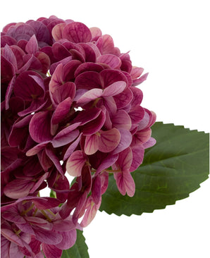 Kunstig Charlotte hortensia Real Touch Fuchsia 55 cm