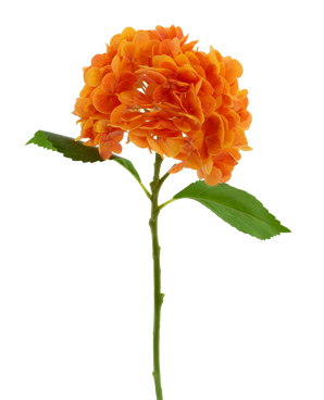 Kunstig Charlotte Hortensia Real Touch Oransje 49 cm