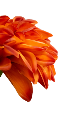 Kunstig Georgine Lotte Real Touch Oransje 72cm