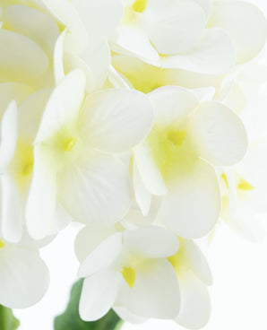 Kunstig Hortensia Real Touch Krem 58cm