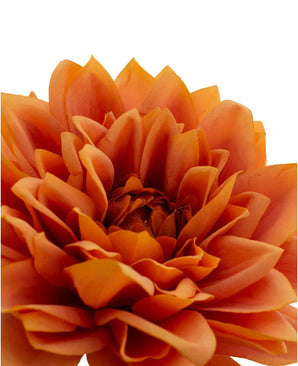 Kunstig Georgine Real Touch Oransje 54cm