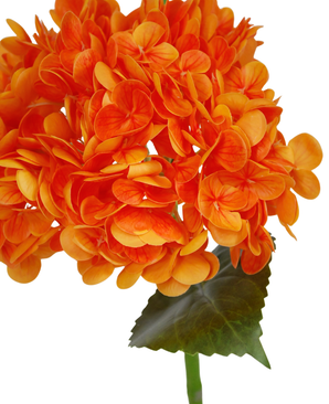 Kunstig Charlotte Hortensia Real Touch Oransje 55cm