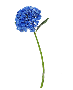 Kunstig Charlotte Hortensia Real Touch Royal Blå 55cm
