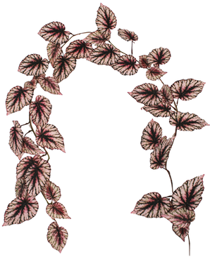 Kunstig Begonia Girlander UV 180cm
