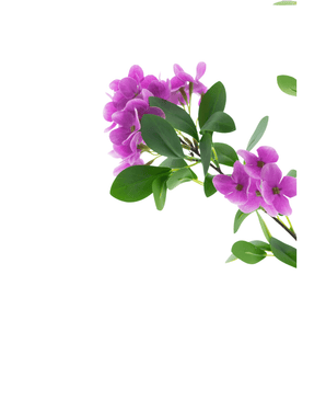 Kunstig Hortensia Gren Real Touch Lilla 80cm