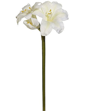 Kunstig Amaryllis Stilk Hvit 35cm