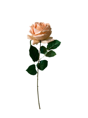 Kunstig Rose "Emine" Real Touch Champagne 43cm