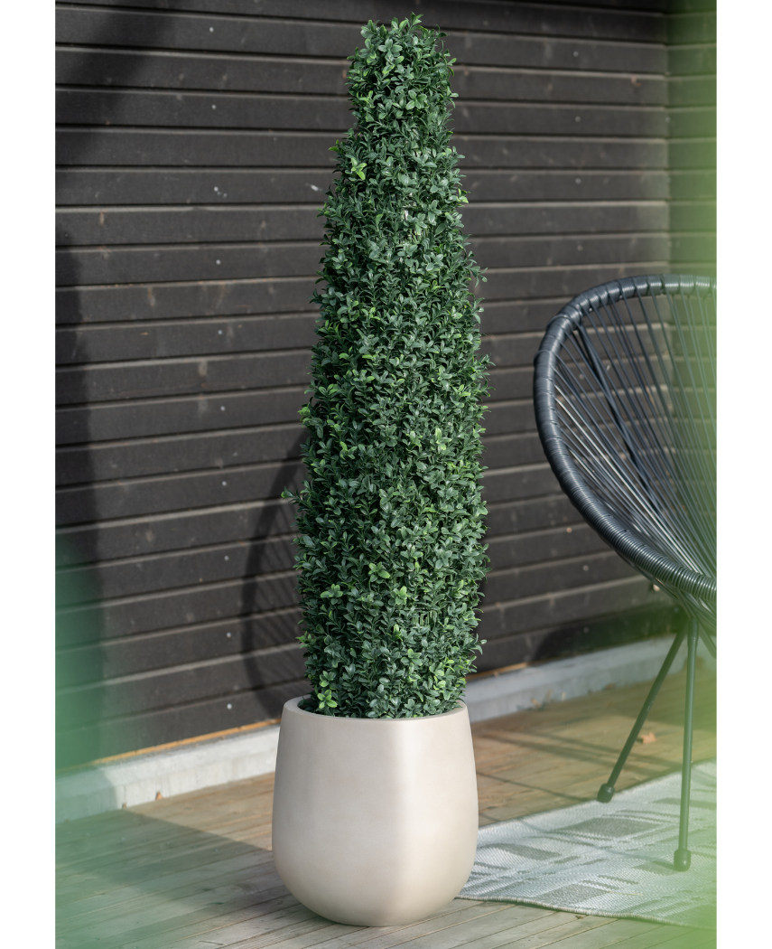 Kunstig Buksbom Cone Romerstil UV 120 cm