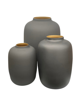 Artic Vase Black Gold 35cm