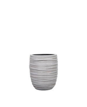 Capi Steinpotte Elegant Loop Elfenben 21cm