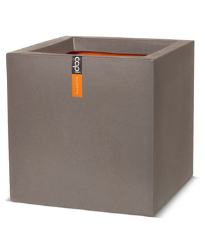 Capi Tutch Potte Kube Mørk Beige 30cm