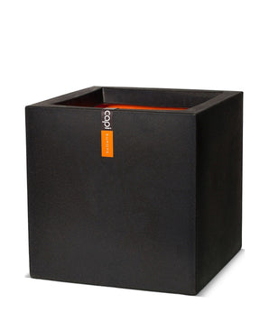 Capi Tutch Potte Kube Sort 30cm