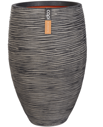 Capi Tutch Vase Elegant Deluxe Rib Antrasitt 60cm