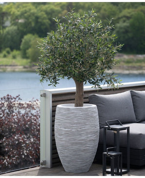 Capi Tutch Vase Elegant Deluxe Rib Elfenben 60cm