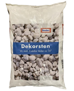 Dekorstein Hvit Matt 15 KG