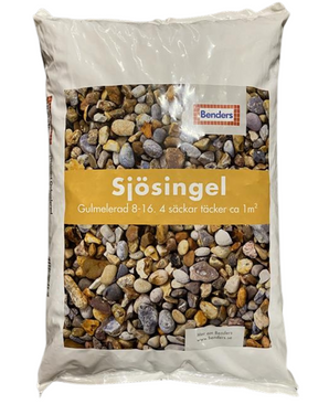 Dekorstein Sjøsingel Gulmix 15KG