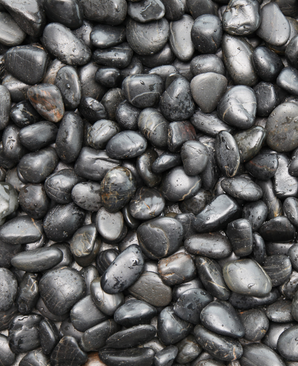 Dekorstein Sort Polert 15 KG