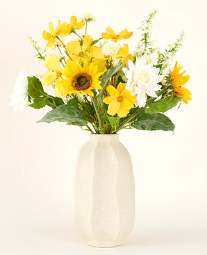 Kunstig silkeblomsterbukett Sunny Whisper