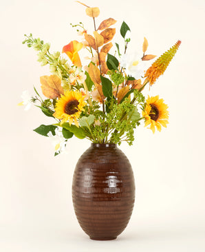 Kunstig silkeblomsterbukett Amber Light