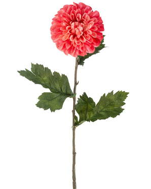 Kunstig Dahlia Stilk Rød 75 cm