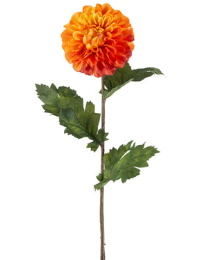 Kunstig Dahlia Stilk Oransje 75 cm