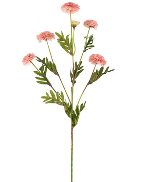 Kunstig Scabiosa Stilk Rosa 69 cm (sett med 6)