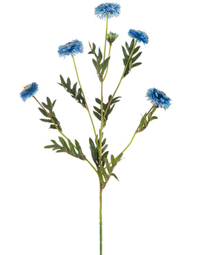 Kunstig Scabiosa Stilk Blå 69 cm (sett med 6)
