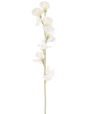 Kunstig Erteblomst Stilk Krem 64 cm