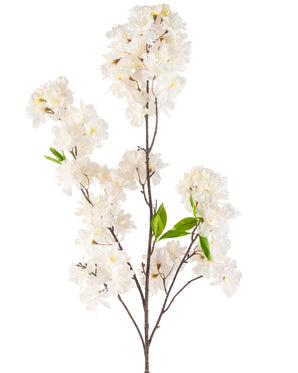 Kunstig Kirsebærblomst Kremhvit 119 cm