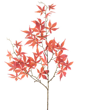 Kunstig Lønneblad Rød 109 cm