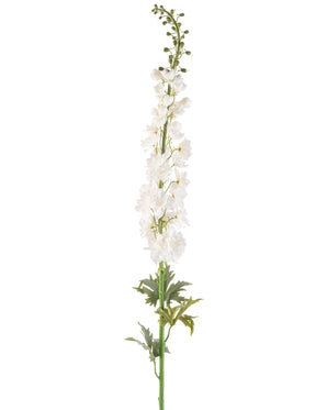 Kunstig Delphinium Stilk Hvit 137 cm