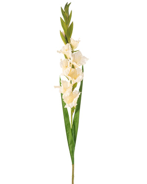 Kunstig Gladiol Krem 93 cm