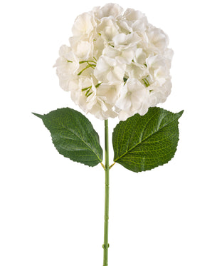 Kunstblomst Hortensia 75 cm krem