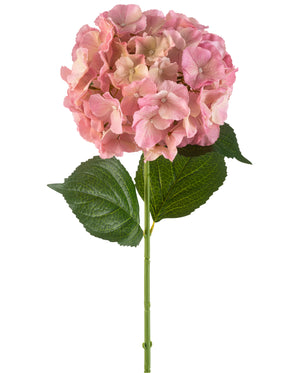 Kunstblomst Hortensia 75 cm rosa