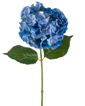 Kunstblomst Hortensia 75 cm blå