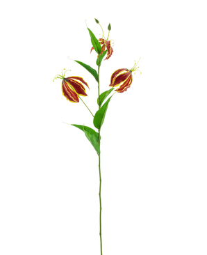 Kunstig Gloriosa Real Touch Rød 75 cm