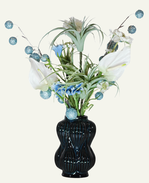 Kunstig Blomsterbukett Frosty 60 cm