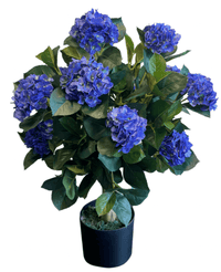 Kunstig Hortensia Ball Blå 75 cm