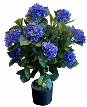 Kunstig Hortensia Ball Blå 75 cm