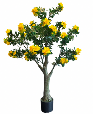 Kunstig Plante Azalea Gul 130 cm