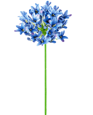 Kunstig Agapanthus blomst blå 75cm