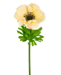 Kunstig Anemone Real Touch gul 52cm