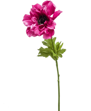 Kunstig Anemone blomst Stilk Beautypink 56cm