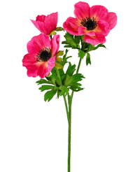 Kunstig Anemone x3 Rosa 56cm