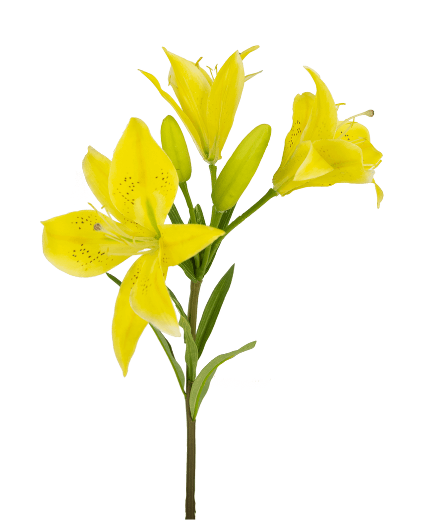 Kunstig Asiatisk Lilje Gul 66cm