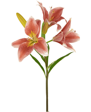 Kunstig Asiatisk Lilje Rosa 66cm